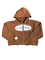 Load image into Gallery viewer, Chain Link Zip-Up Hoodie (WOMEN)
